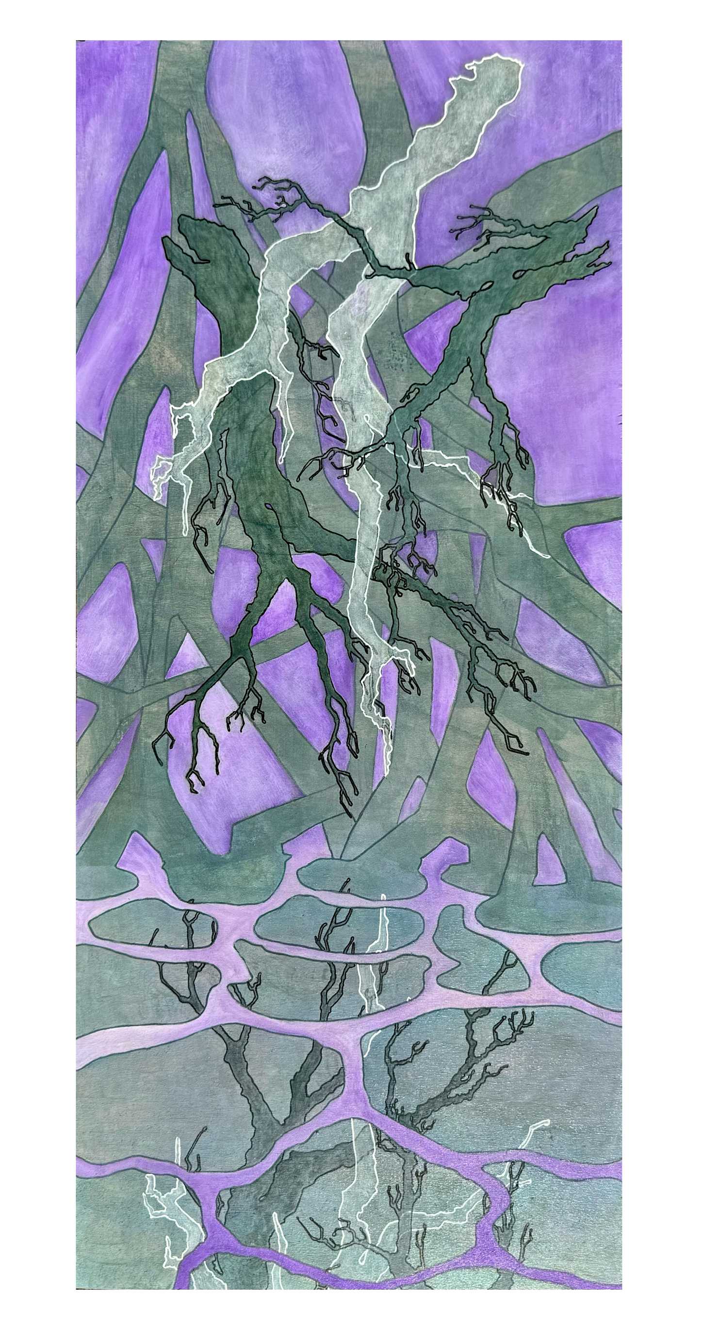 "Neutral Canopy (Marconi & City Park)" (2024). Print.