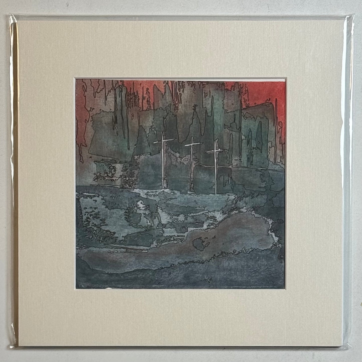 “ Kyanite Towers" (2023). Giclee Print.