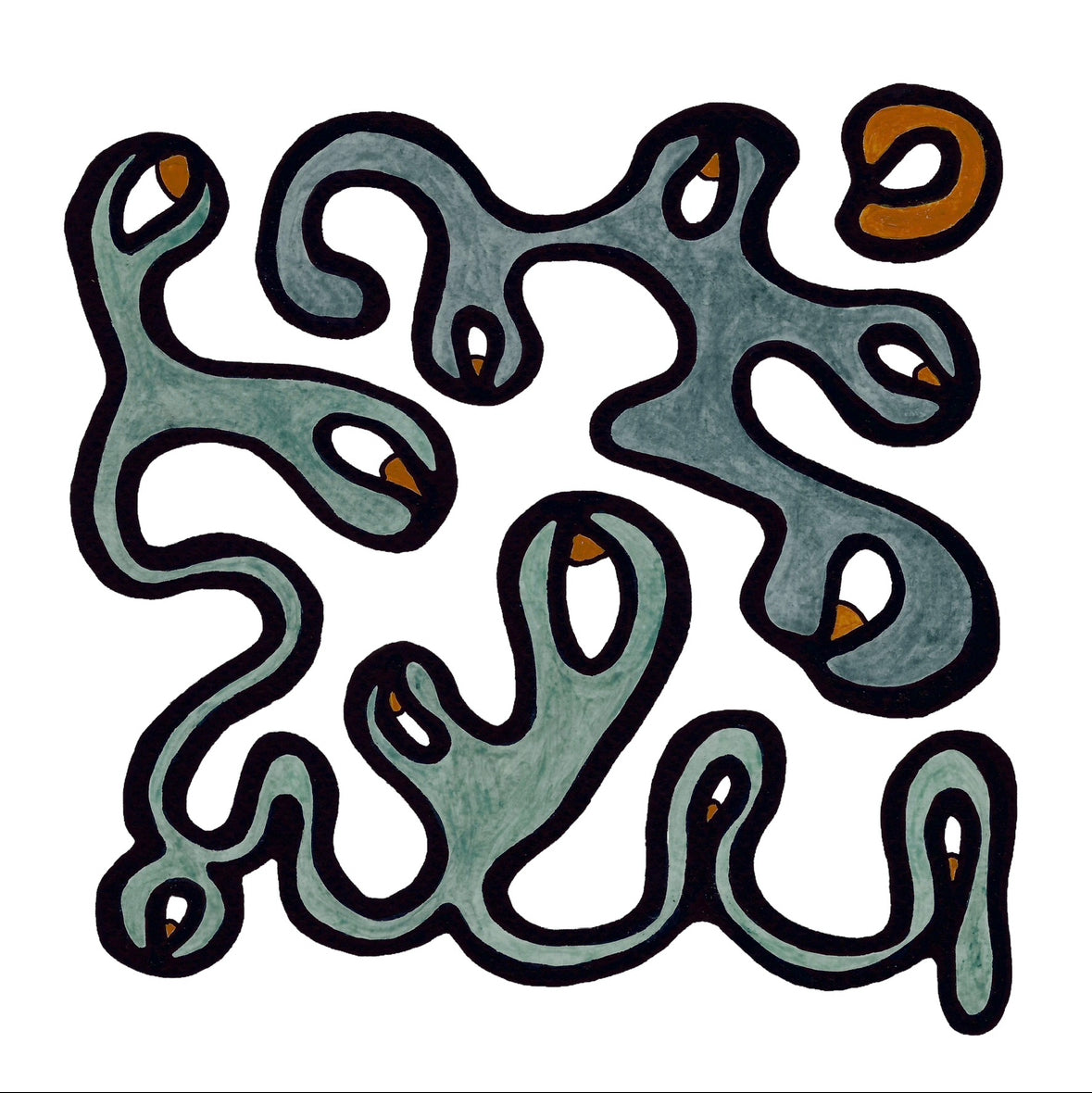 "Eyes Clementine No. 01" (2023). Giclee Print.