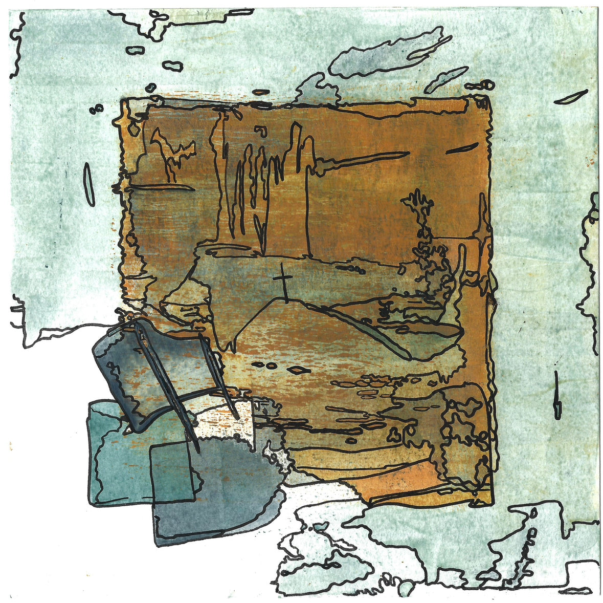 "Mount Carnelian" (2023). Giclee Print.