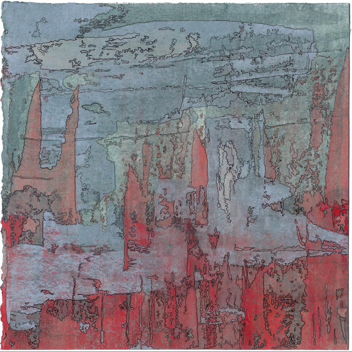 “Andesine Liths" (2023). Giclee Print.