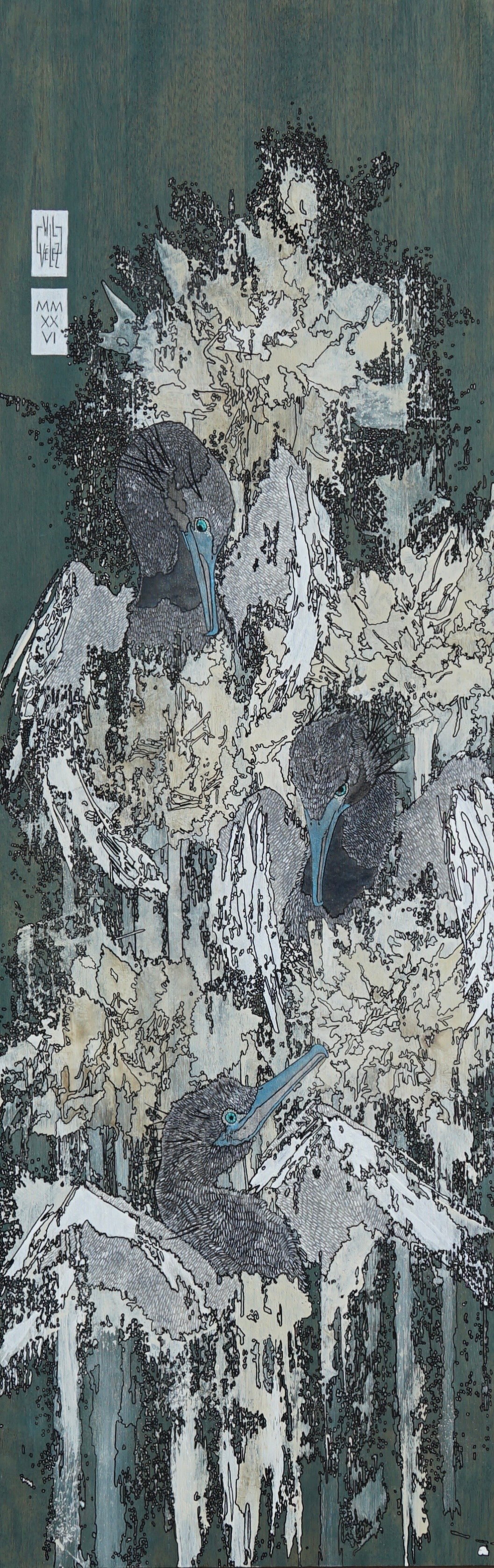“Cormorants in the Corrosive Shine" (2026).