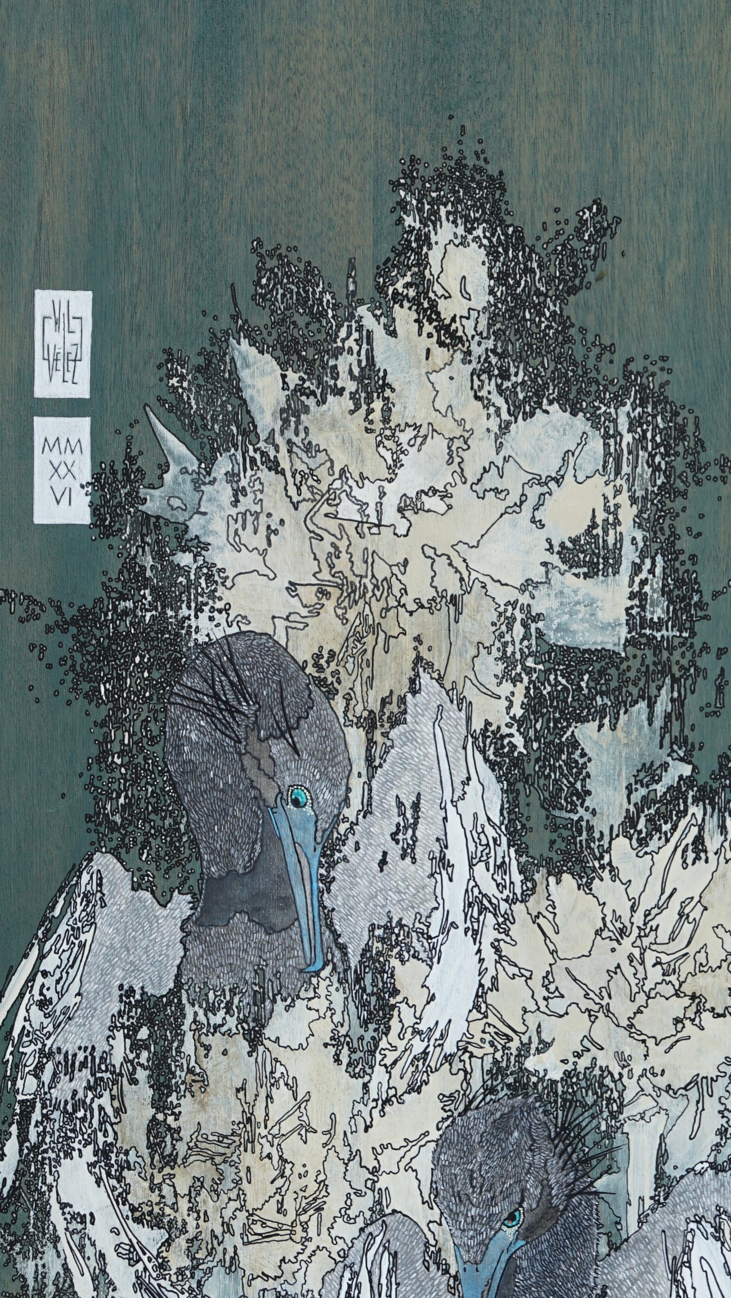 “Cormorants in the Corrosive Shine" (2026).