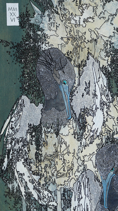 “Cormorants in the Corrosive Shine" (2026).