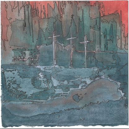“ Kyanite Towers" (2023). Giclee Print.